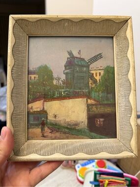 Vintage Maurice Utrillo Montmartre Paris Windmill Lambert Product Art Print 6x7